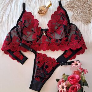 CONJUNTO ARO FLORAL