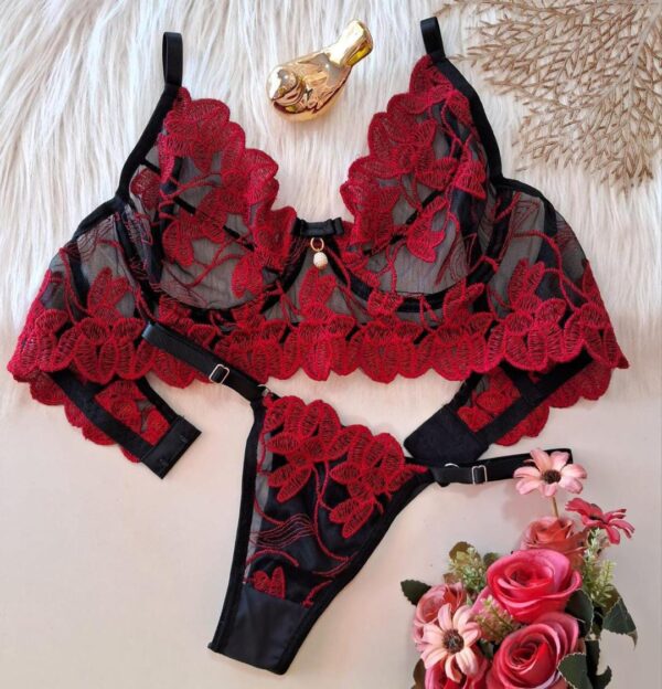 CONJUNTO ARO FLORAL